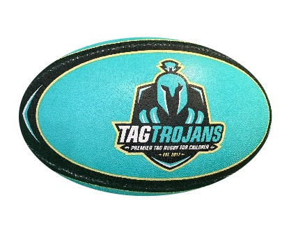 Custom Printed Size 5 Rubber Rugby Ball - Image 4