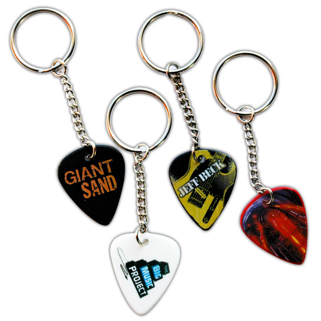 Custom Printed Plectrum Keyrings