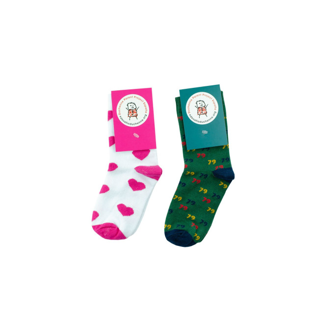 Custom Printed Premium Organic Kids Crew Socks - Image 2