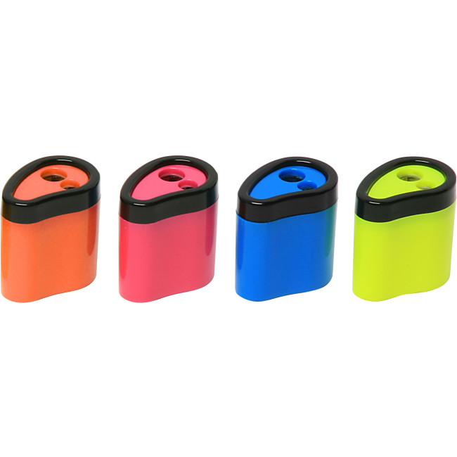 Custom Printed Fluorescent 2 Hole Sharpener