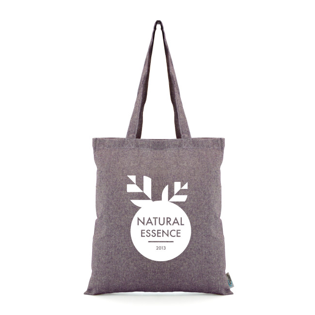 Custom Printed Budget 5oz Recycled Cotton Shopper - Image 4