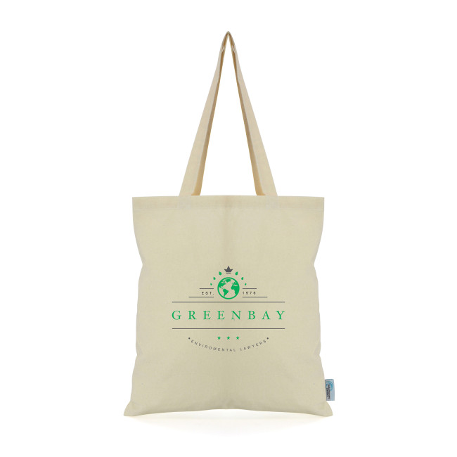 Custom Printed Natural 5oz Recycled Cotton Shopper