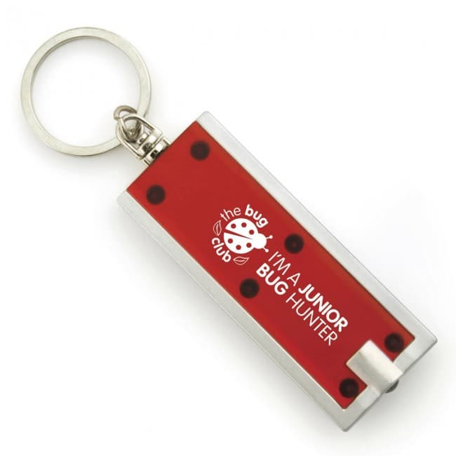 Custom Printed Dhaka LED Torch Keyring - Image 1