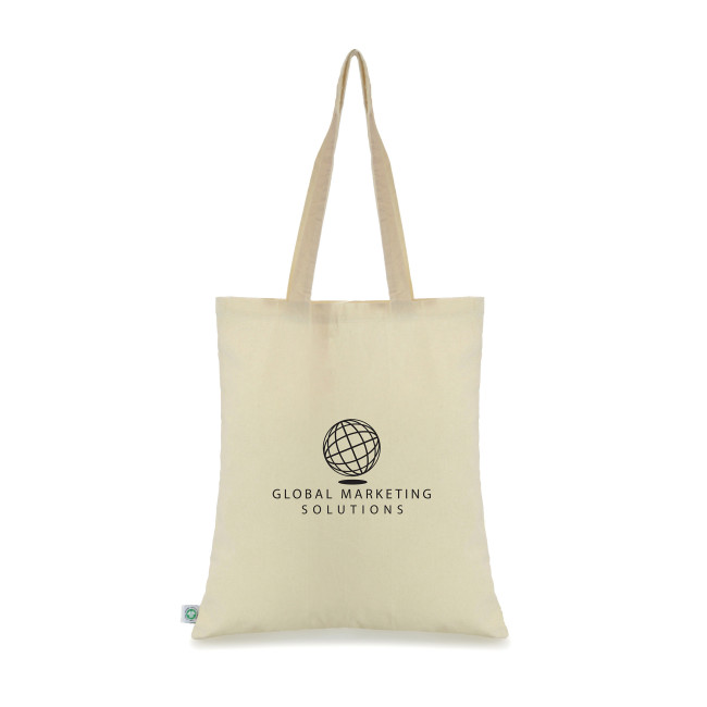 Custom Printed Natural Organic Cotton Shopper 5oz