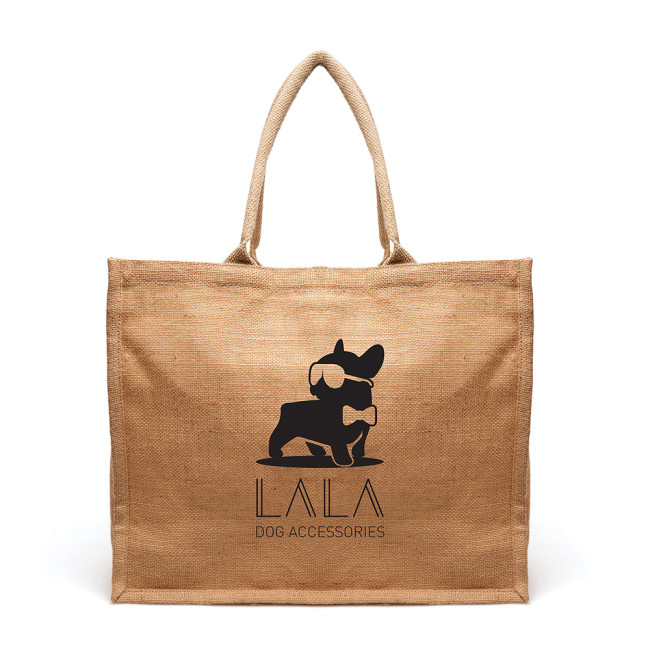 Custom Printed Large Natural Burton Shopper