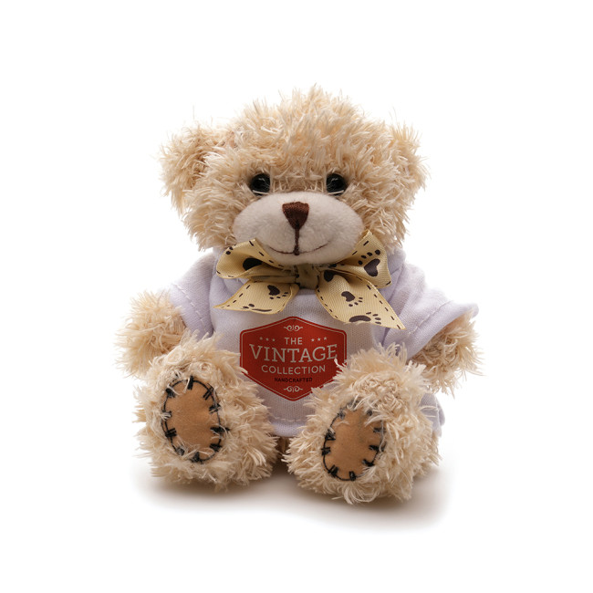 Custom Printed Small Patched Paw Teddy - Image 1