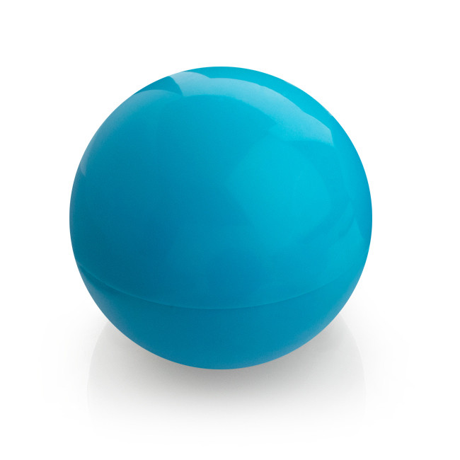 Custom Printed Blue Ball Shaped Lip Balm