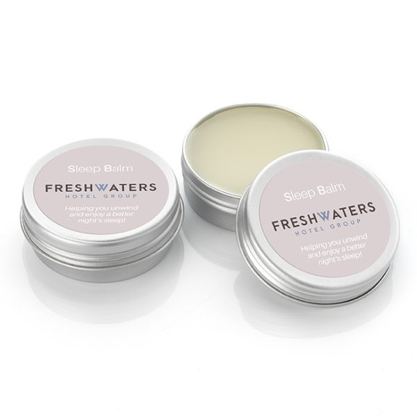 Custom Printed De-Stress Balm in an Aluminium Jar 10ml