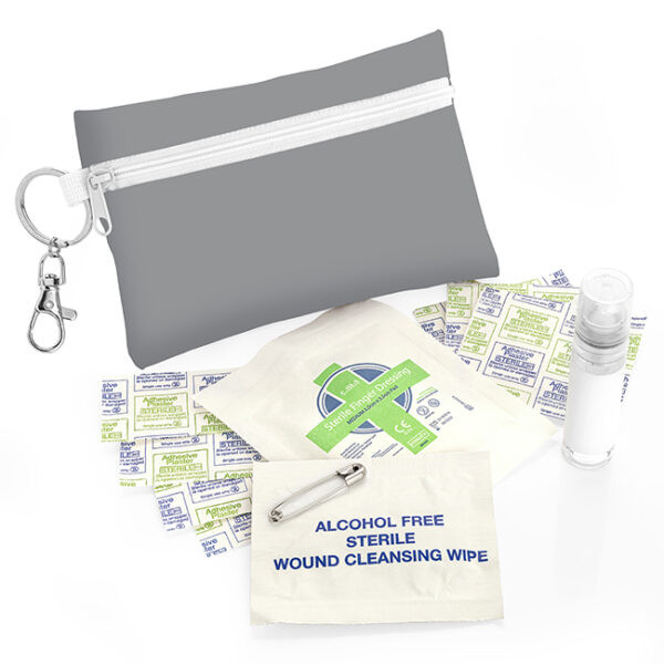 Custom Printed First Aid Kit Pouch on a Clip