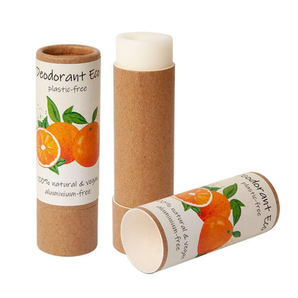 Custom Printed Eco Deodorant Stick With Organic Orange Fragrance 20g