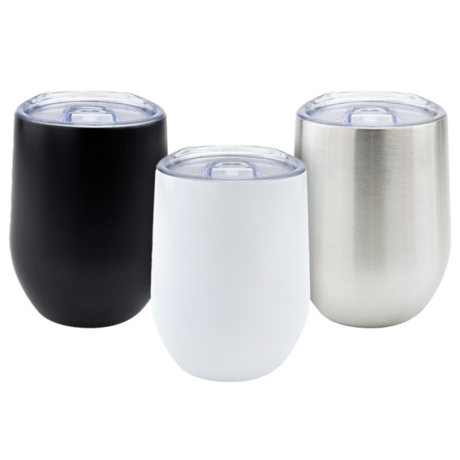 Custom Printed UK Flow Insulated Steel Cup Full Wrap - Image 1