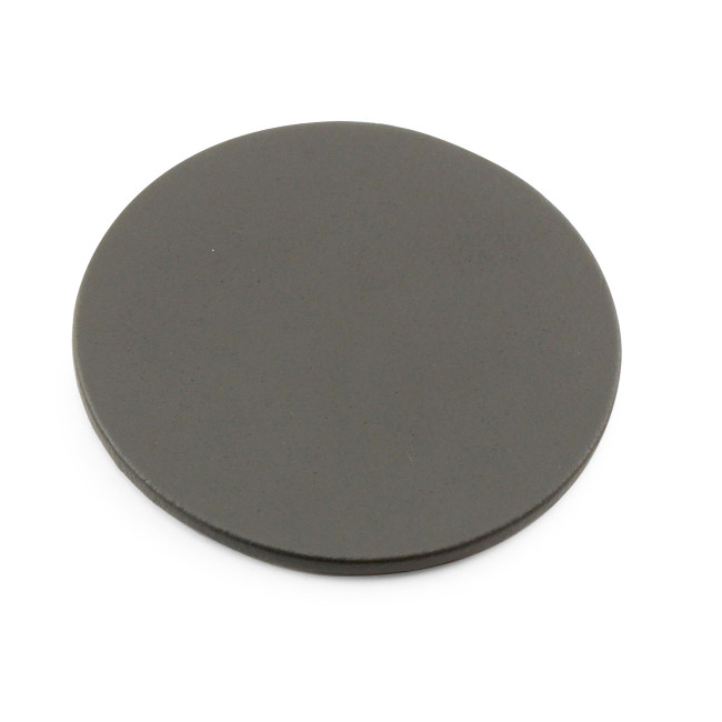 Custom Printed Recycled ELeather Round Stitched Coaster - Image 1