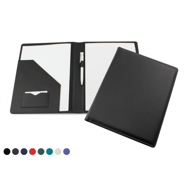 Custom Printed Deluxe A4 Conference Folder Recycled Environmentally Friendly Eleather - Image 2