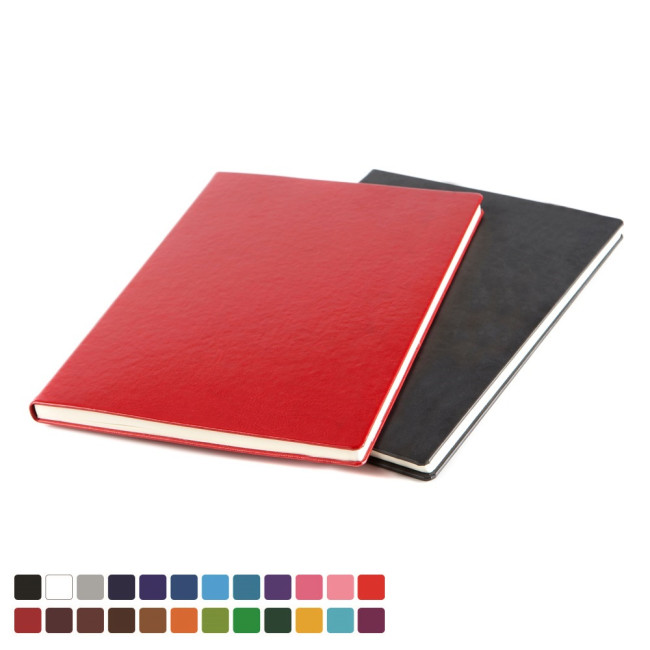 Custom Printed A4 Casebound Notebook In Belluno Vegan PU - Image 2