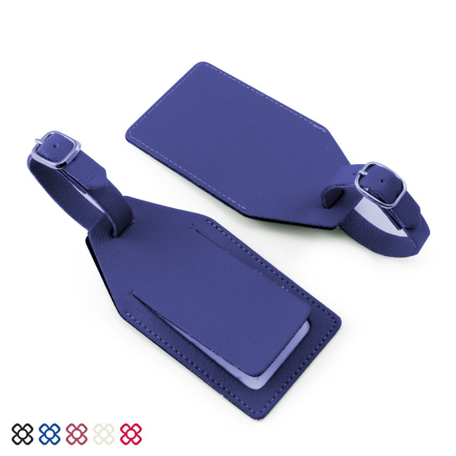 Custom Printed Angled Luggage Tag With Security Flap - Image 2