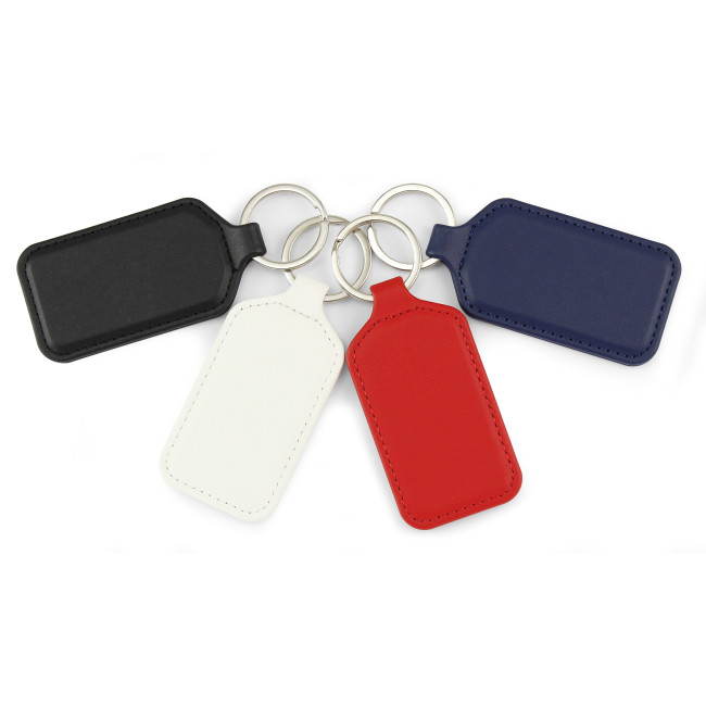 Custom Printed Porto Recycled Rectangular Key Fob