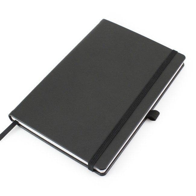 Custom Printed Porto Eco Express A5 Casebound Notebook With a matchIng Elastic Strap and Pen Loop