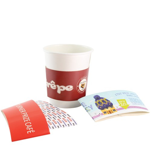 Custom Printed Full Colour Printed Cup Sleeve 240-300ml