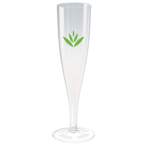 Custom Printed Disposable Plastic Champagne Flute 157ml