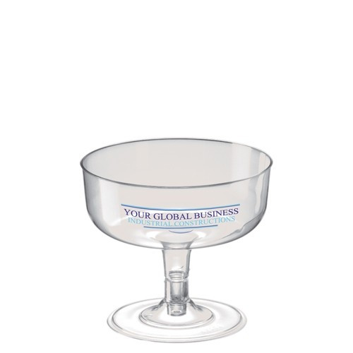 Custom Printed Disposable Plastic Champagne Coupe Glass 180ml