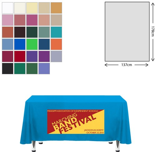 Custom Printed Premium Fabric Tablecloth 138x178cm