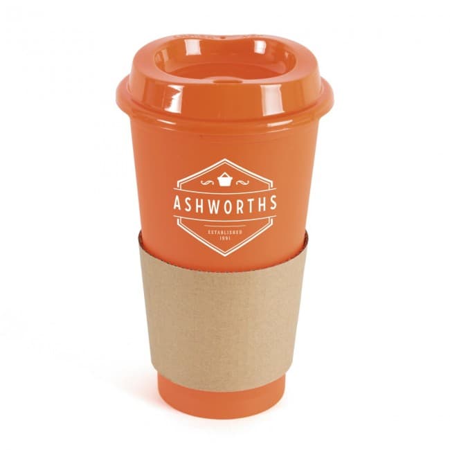 Custom Printed Café Plastic Travel Mug 500ml - Image 8