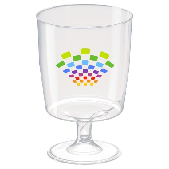 Custom Printed Disposable Plastic Stemmed Shot Glass 50ml