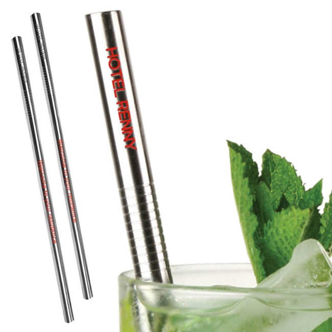 Custom Printed Stainless Steel Drinking Straw