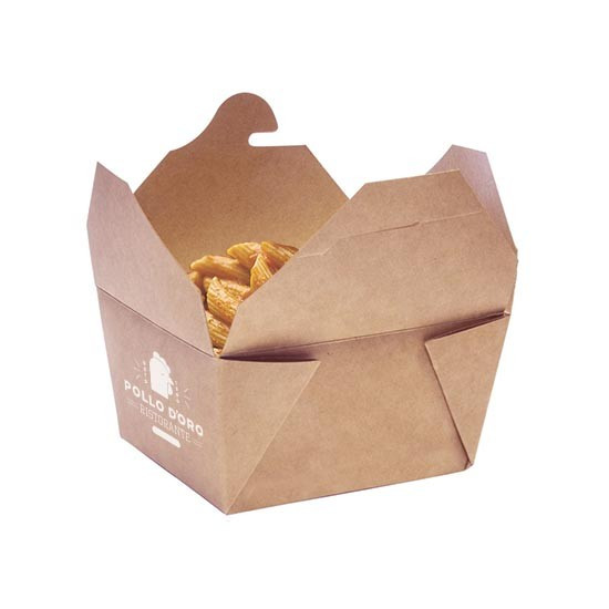 Custom Printed Kraft Takeaway Box 750ml