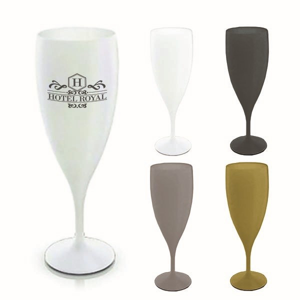 Custom Printed Plastic Champagne Flute