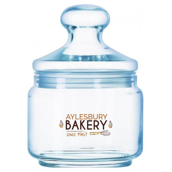 Custom Printed Club Glass Jar 500ml