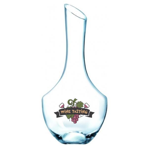 Custom Printed Open Up Medium Glass Decanter 1.4L