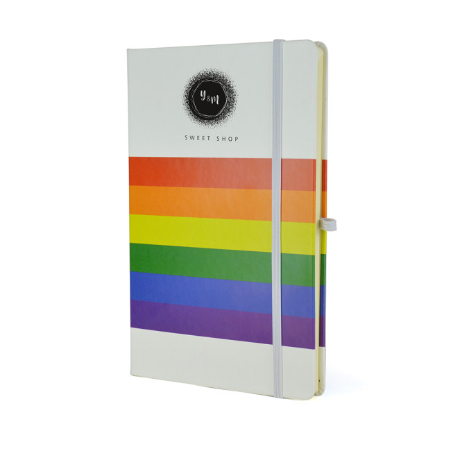 Custom Printed Rainbow A5 Mole Notebook