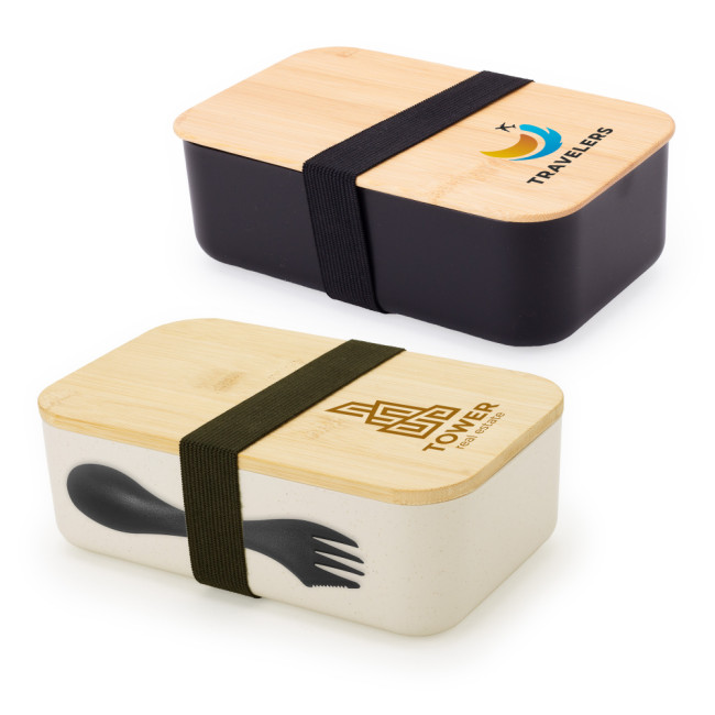 Custom Printed Bamboo Lid Lunch Box