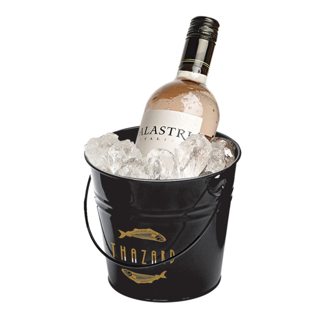 Custom Printed Galvanised Steel Ice Bucket 5L