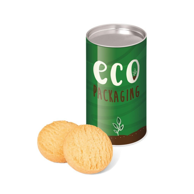 Custom Printed Eco Small Snack Tube Mini Shortbread Biscuits