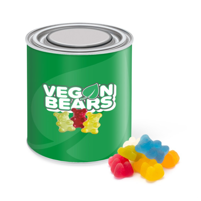 Custom Printed Large Paint Tin Vegan Bears