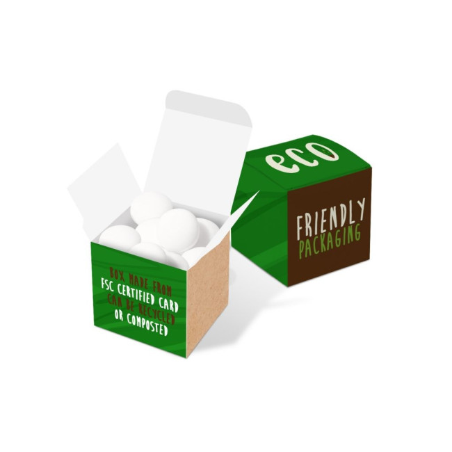 Custom Printed Eco Mini Cube Box Mint Imperials