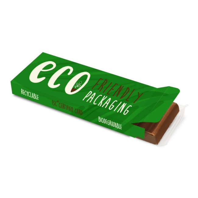 Custom Printed Eco 12 Baton Bar Box Milk Chocolate 41% Cocoa