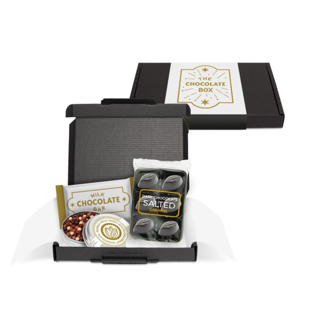 Custom Printed Mini Black Postal Box Chocolate Edition