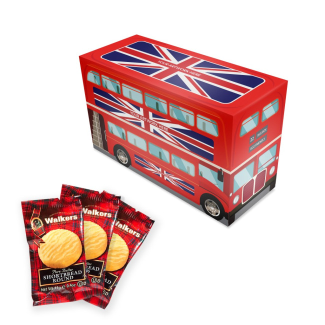 Custom Printed Eco Bus Box Mini Shortbread Biscuits X5