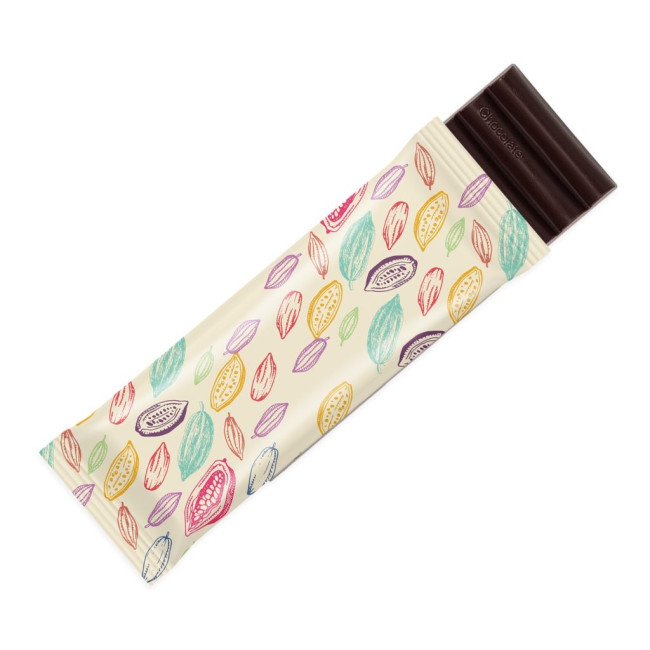 Custom Printed 12 Baton Bar Vegan Dark Chocolate 71% Cocoa