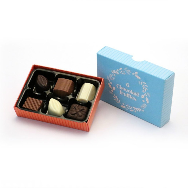 Custom Printed Winter Midi Truffle Box Chocolate Truffles x6 - Image 2