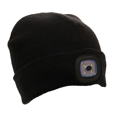 Custom Printed Rechargeable Light Beanie - Image 1