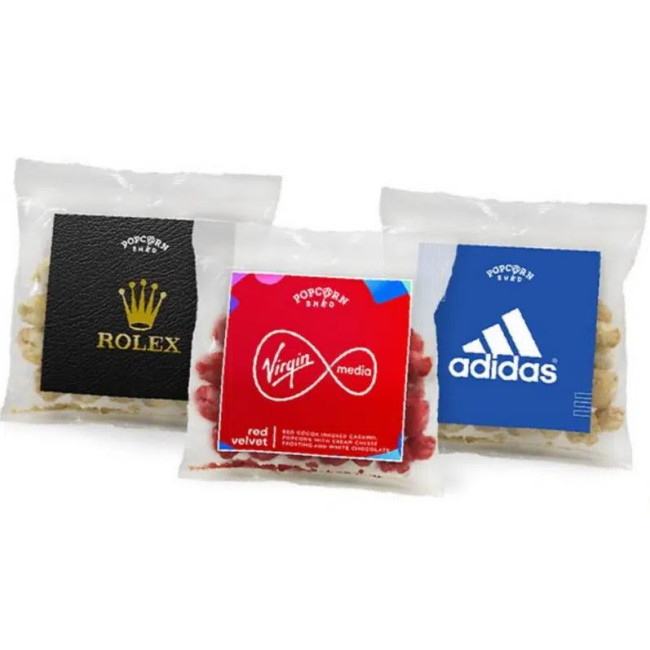 Custom Printed Small Popcorn Bag and Sticker