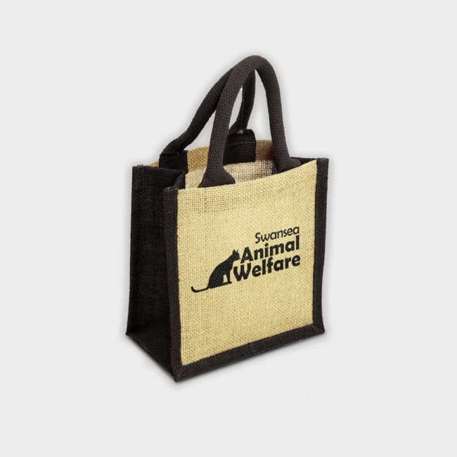 Custom Printed Green & Good Wells Tiny Bag - Jute - Image 2