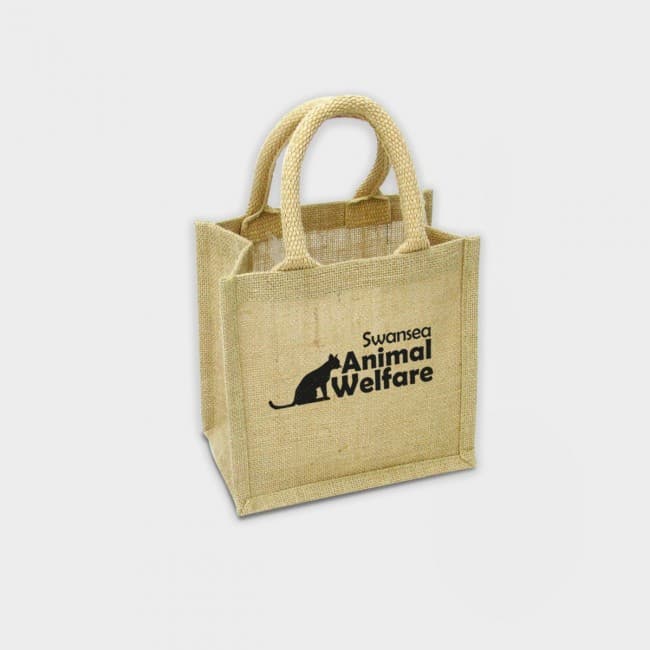 Custom Printed Green & Good Wells Tiny Bag - Jute - Image 6