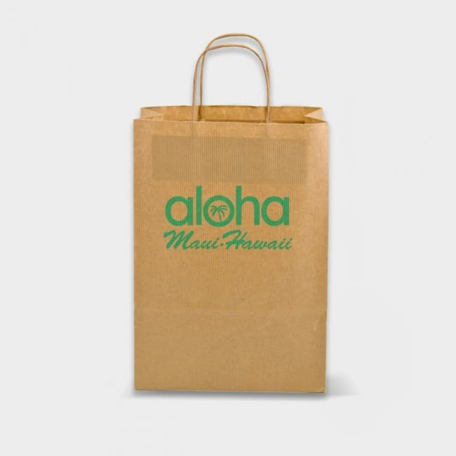 Custom Printed Green & Good A4 Kraft Paper Bag - Sustainable Paper - Image 3