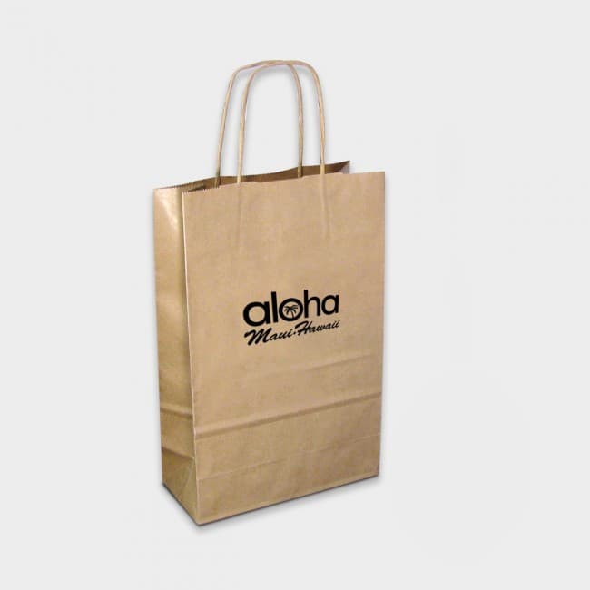 Custom Printed Green & Good A4 Kraft Paper Bag - Sustainable Paper - Image 2