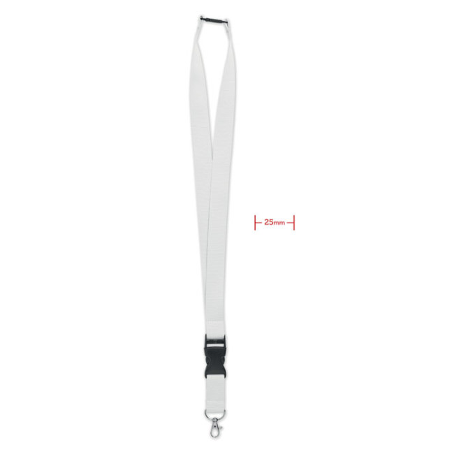 Custom Printed Lanyard With Metal Hook 25mm - Image 1